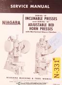 Niagara-Niagara A and H Series, Press Horn Press, Mechanical Sleeve Clutch Service Manua-A-H-01